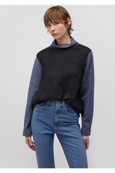 Mavi Long Sleeve Anthracite T-Shirt Loose Fit / Loose Relaxed Fit 1612800 -87829