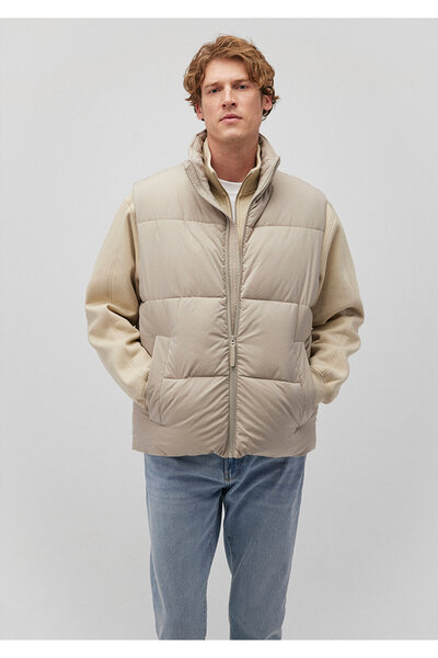 Mavi Beige Puffer Vest Loose Fit / Loose Relaxed Fit 0110362 -70154