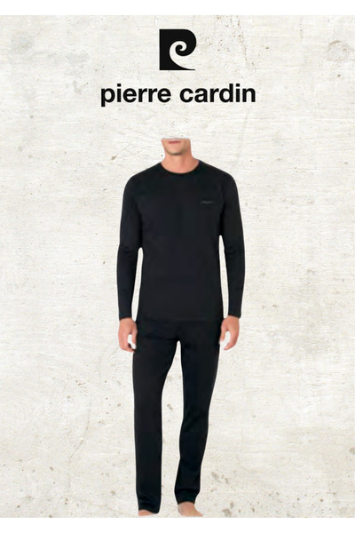 Pierre Cardin 5 Pieces 100% Cotton Robdöşambr & Long Sleeve - Short Sleeve Combed Cotton Pajama Set & Leather Slippers