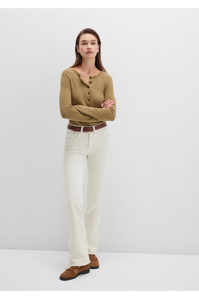 Mavi Maria All Blue White Jean Trousers 101225 -84394