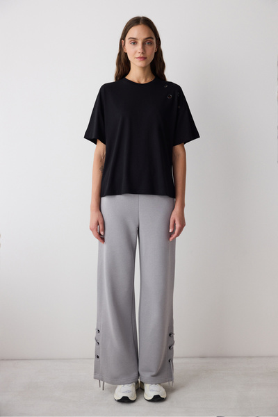 Penti Μαύρο μπλουζάκι Verla με αξεσουάρ ώμου - Συλλογή Saude