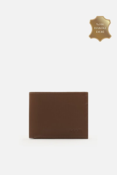 MAFİ محفظة نوفا للرجال من الجلد الطبيعي باللون الكاكي