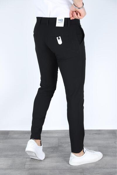shop Keten pantolon armürlü düğmeli model likrali esnek kumaş
