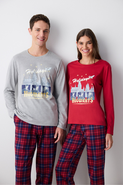 Penti Buntes Urlaubshosen-Pyjama-Set aus Baumwolle