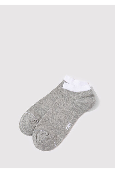 Mavi 2 Pack White Gray Booties Socks 090273-20844