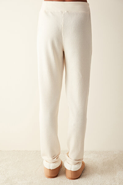 Penti Lilah Waffle Açık Renk Bej Pantolon Pijama Altı