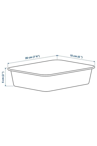 IKEA صناديق تنظيم 15x20x5 سم لتخزين المجوهرات في الدرج