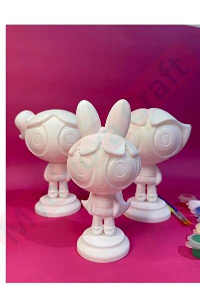 Nobrand Sevimli Güçlü Kızlar Serisi – Boyanabilir 3D Figür Seti / 10cm