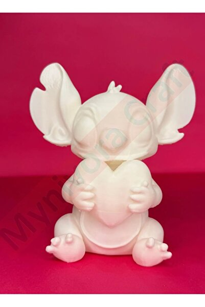 Nobrand Sevimli Uzaylı Sevgiliye Hediyelik Figür Boyama Seti | 10Cm | 3d Yazı...