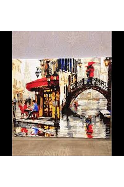 serpildüğme Kafe Sayılarla Boyama Tuval Seti outlet (FIRÇA DAHİL BOYA HARİÇ) ...