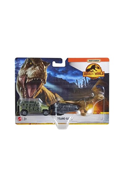 Matchbox Jurassic World Dinozor Taşıyıcı Araçlar Tyranno Hauler Yakalayıcı Jeep - Hbh89