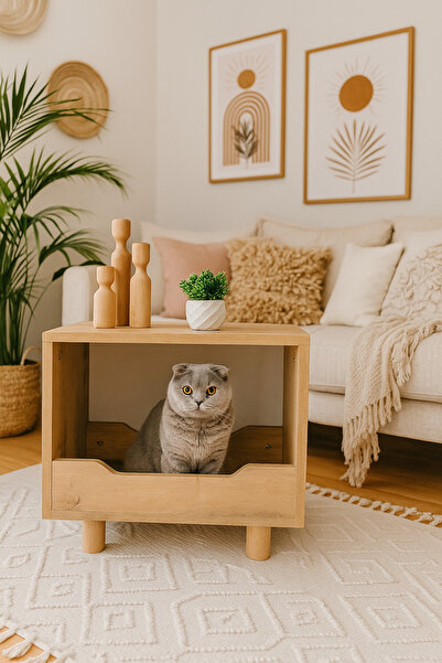 Ahşap kedi&köpek evi, kulübe