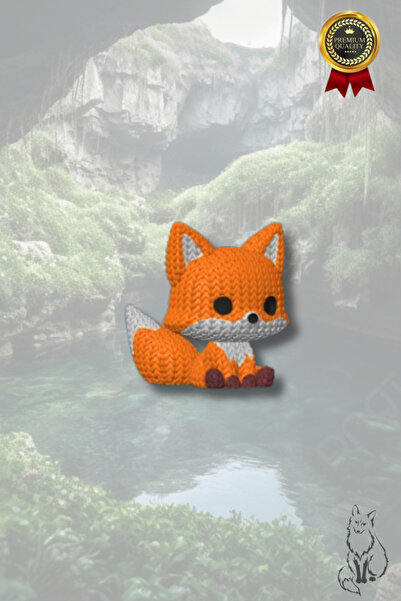 mmb Breloc cu model de vulpe tricotată – plastic dur, ornament pentru geantă ...