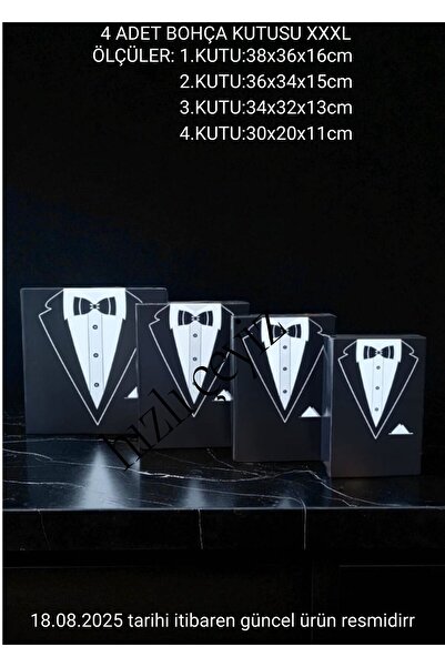 rose bride Söz Nişan Bohça Kutu Damat Çeyiz Kolisi 4lü 0122