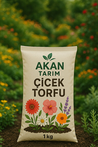 Akan Tarım Yüksek Kaliteli Çiçek Torfu – 2 Kg | Bitkiler İçin Özel Çiçek Topr...