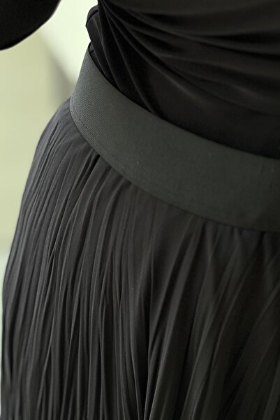 sentez giyim Sentez Şifon Kırıştırma Etek