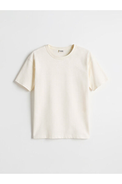 LC Waikiki Βασικό μπλουζάκι για αγόρια LCW Kids Crew Neck (S5)