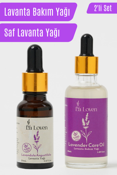 LaLoven Lavanta Yağı İkilisi | Saf Lavanta Yağı 20 ml ve Lavanta Bakım Yağı 5...