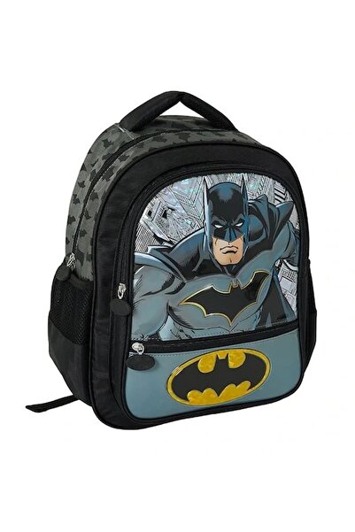 Batman School Bag, Lunch Box, Double Eyed Pencil Case, Keychain and Water Bottle & Flask Gift