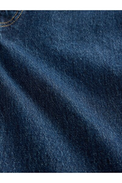 GAP Kadın Mavi High Rise Cheeky Straight Washwell Jean Washwell