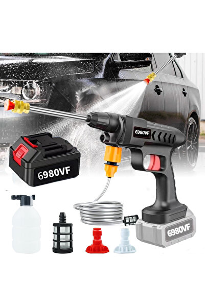 sharpdo Portable Cordless Pressure Washer Lance Car Wash Pump, 18000 mAh Battery, 652 PSI, for Car,Garden