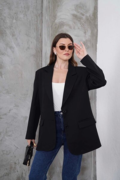 Diemmood Siyah Blazer Ceket