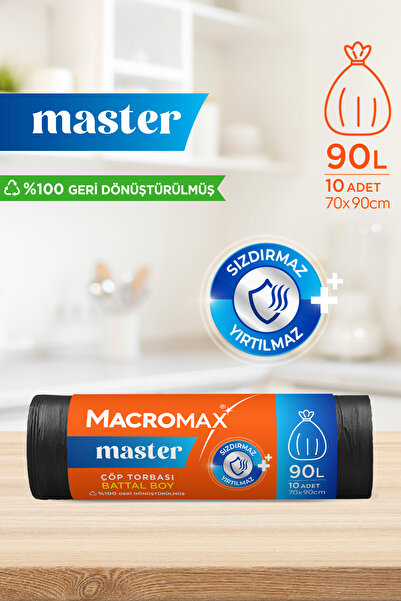 MACRO MAX Master Çöp Torbası Battal Boy 10'lu
