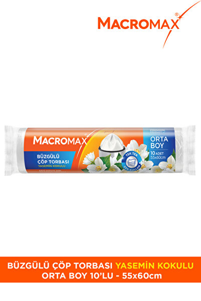 MACRO MAX Büzgülü Yasemin Çöp Torbası Orta Boy 10 lu