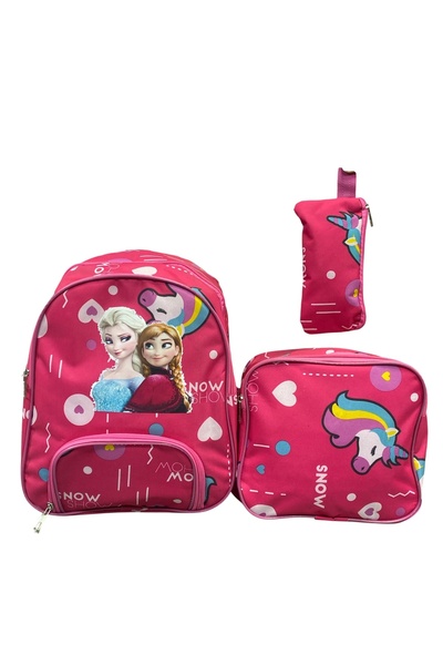 Ümit Kırtasiye ELSA OKUL ÇANTASI 3'LÜ SET + BESLENME ÇANTASI + KALEMKUTUSU