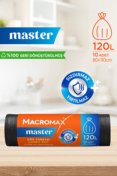 MACRO MAX Master Garbage Bag Jumbo Size 10 Pack