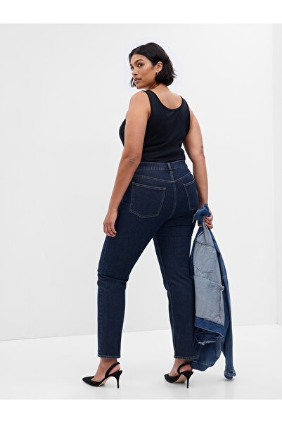 GAP Kadın Lacivert High Rise '90s Straight Jean Pantolon