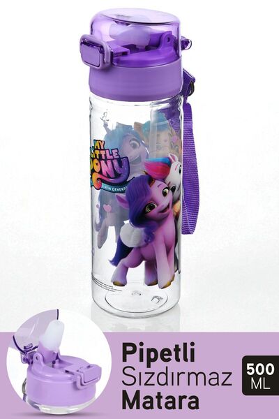 İronika My Little Pony Kilitli Kapaklı Sızdırmaz Pipetli Lisanslı Çocuk Suluk...