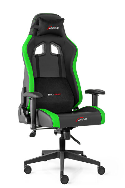XDrive 15'li Plus Profesyonel Oyuncu Koltuğu Yeşil/siyah