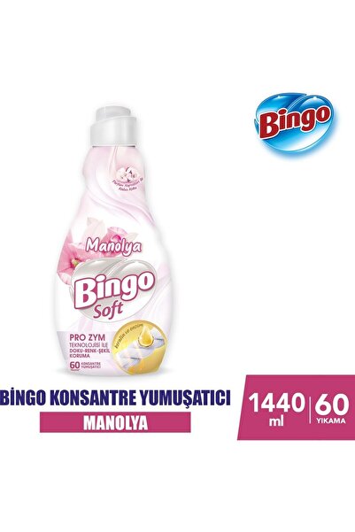 Bingo Soft Konsantre Yumuşacı 1440 ml Manolya x4 Adet