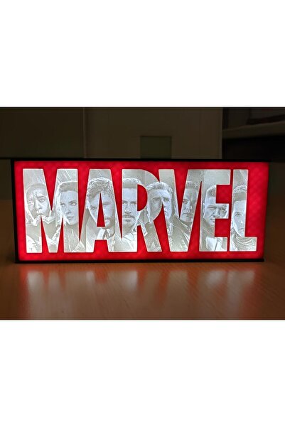 AxeIon Marvel Tasarımlı Ledli Işık Kutusu Lightbox