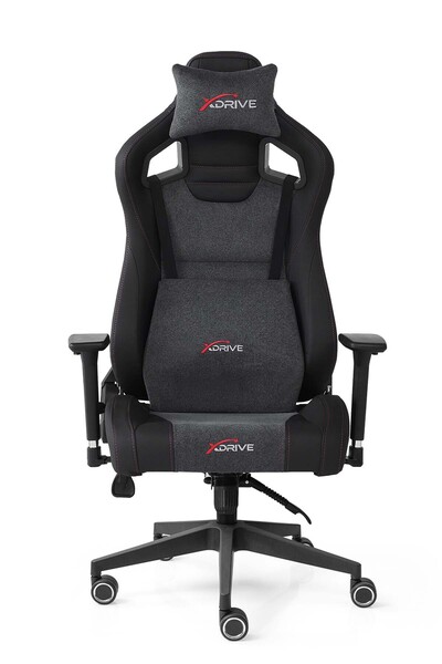XDrive Akdeniz Kumaş Profesyonel Oyuncu Koltuğu Gri/siyah
