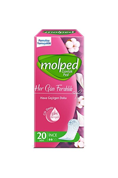 Molped Her Gün Ferahlık Günlük Hijyenik Ped 20'li