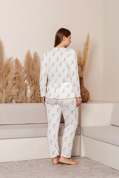 BRAXELL Long Sleeve Plus Size Women's Pajama Set- Floral Print Pajamas - Pinterest Basic Women's Pajamas
