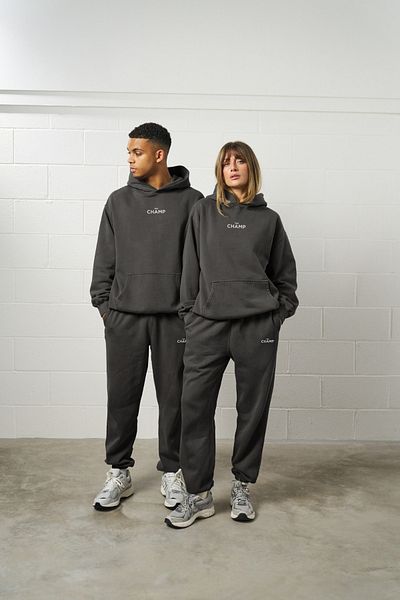 The Champ Clothing Hooded Unisex Oversize Tracksuit Set – Cotton Jogger & Sweatshirt