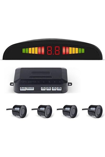 bm audio Dijital Ekranlı Araç Park Sensörü 4 Sensörlü ve Ekranlı Universal Tip