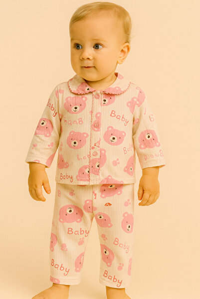 BEREKET BABY طقم بدلة رياضية قطنية بأكمام طويلة للأطفال من عمر 0 إلى 3 أشهر