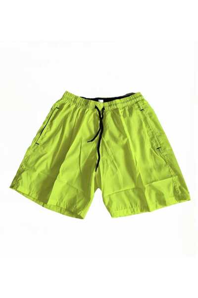 ALEXA Men's Swim Shorts in Phosphorescent Yellow Color-Comfortable and Stylish Design-Ideal for Beach and Pool