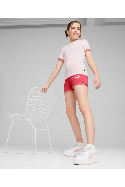 Puma Logo Tee and Shorts Set - Whisp Of Pink
