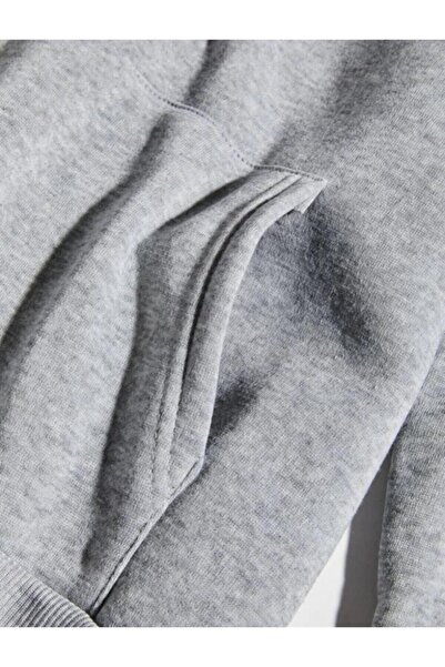 VBSVİBES Оувърсайз суитшърт с качулка в сив цвят и щампа в Колорадо.