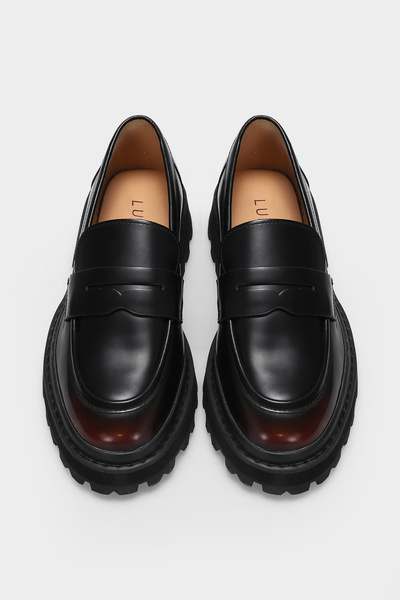 Lufian Denis Women's Leather Shoes Burgundy
