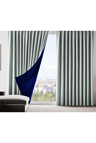 MebelPort Curtain Cortina de reglare 100% lux dublu Blackout Gri Miners Dublu...