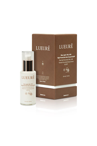 Lueure Lueuré 8,5 Saat Etkili Mavi Işık UVA-UVB Korumalı Güneş Kremi 50SPF+