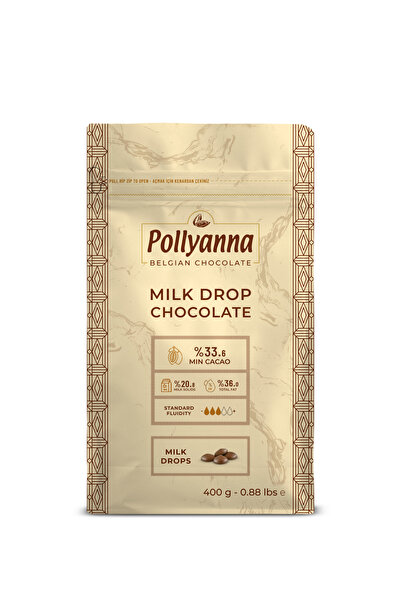 Pollyanna Sütlü Damla Belçika Çikolatası 400 gr