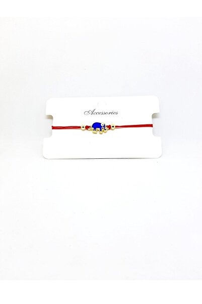 Kusakli Elephant Figured Back Adjustable Rope Bracelet