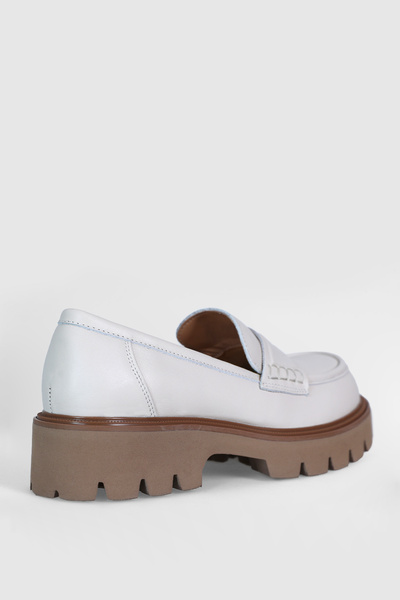 Lufian Anna Women's Leather Shoes Ecru
